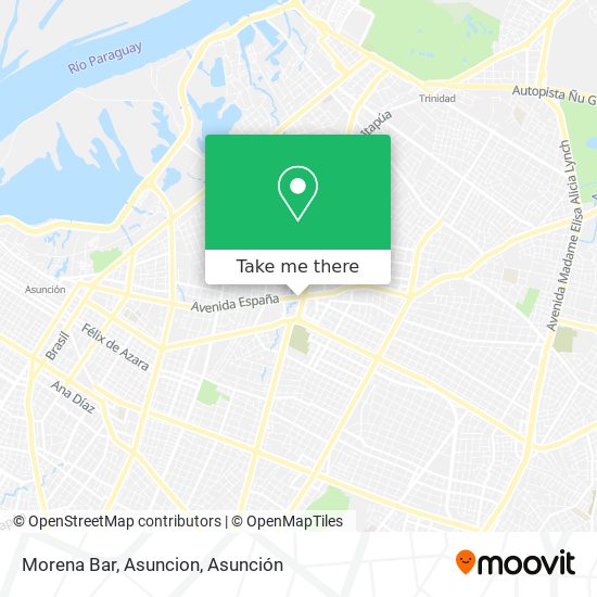 Morena Bar, Asuncion map