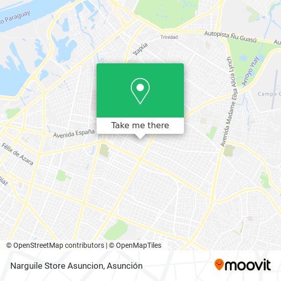 Narguile Store Asuncion map