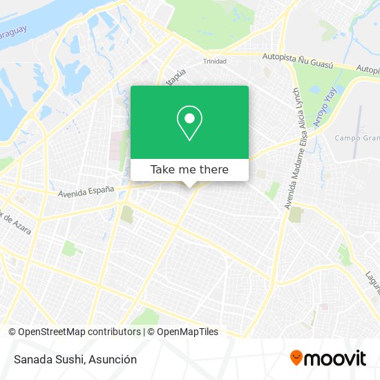 Mapa de Sanada Sushi