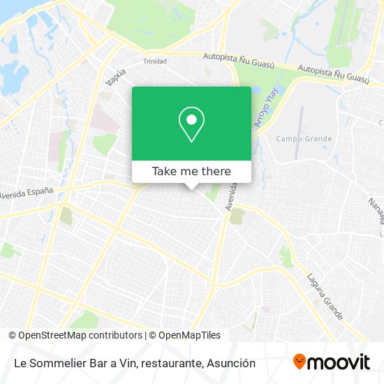 Mapa de Le Sommelier Bar a Vin, restaurante
