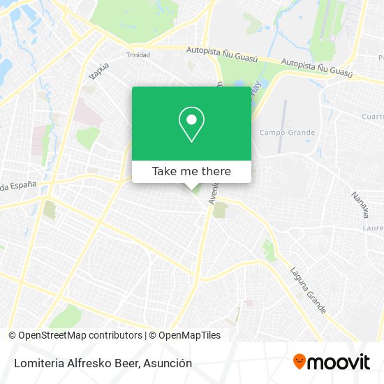 Mapa de Lomiteria Alfresko Beer