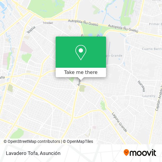 Lavadero Tofa map