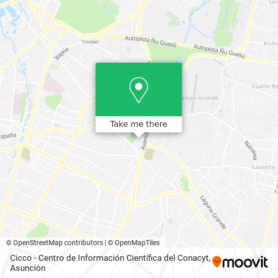 Cicco - Centro de Información Científica del Conacyt map