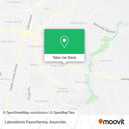 Mapa de Laboratorio Fasonfarma