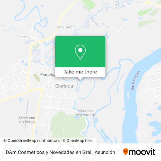 Mapa de D&m Cosmeticos y Novedades en Gral.