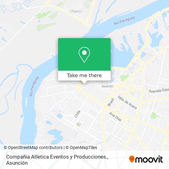 Mapa de Compañia Atletica Eventos y Producciones.