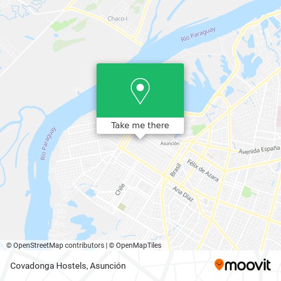 Covadonga Hostels map