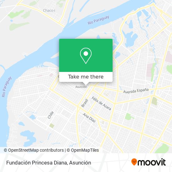 Fundación Princesa Diana map