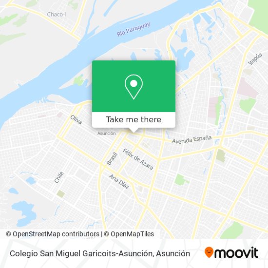 Colegio San Miguel Garicoits-Asunción map