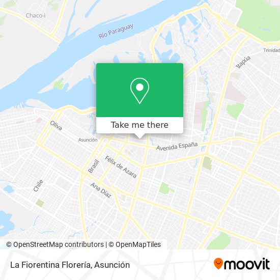 Mapa de La Fiorentina Florería