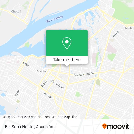 Blk Soho Hostel map