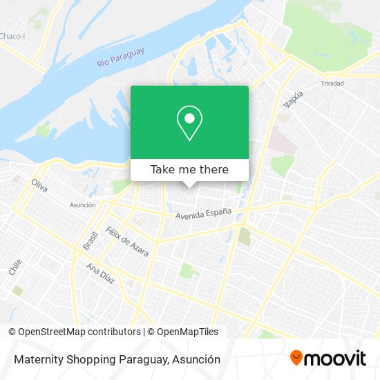 Maternity Shopping Paraguay map