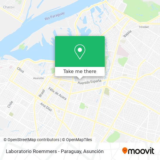 Laboratorio Roemmers - Paraguay map