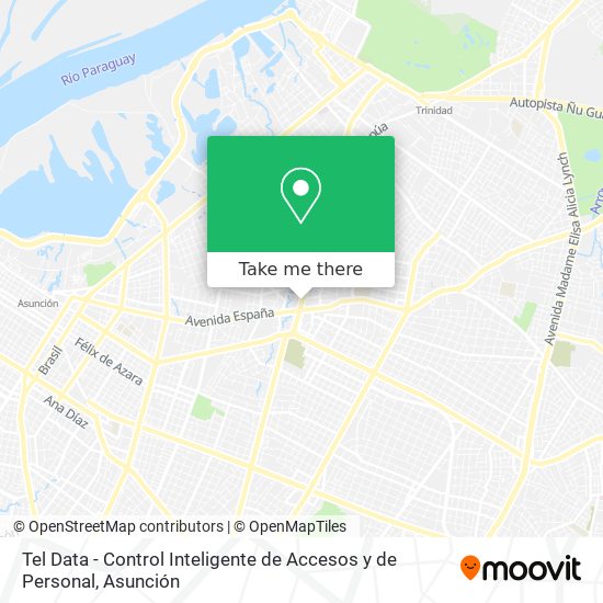 Mapa de Tel Data - Control Inteligente de Accesos y de Personal