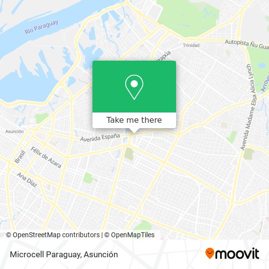 Mapa de Microcell Paraguay