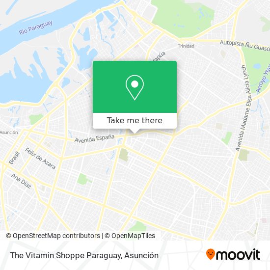 The Vitamin Shoppe Paraguay map