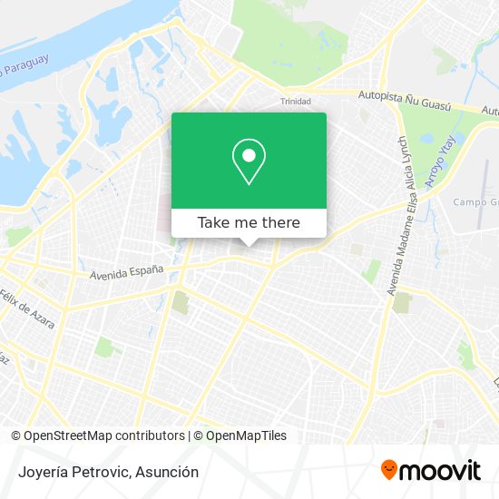 Mapa de Joyería Petrovic