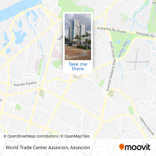 World Trade Center Asuncion map