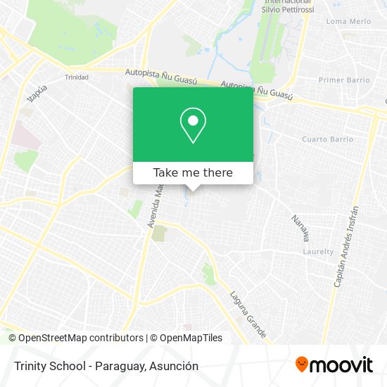 Trinity School - Paraguay map