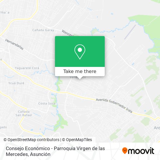 Mapa de Consejo Económico - Parroquia Virgen de las Mercedes