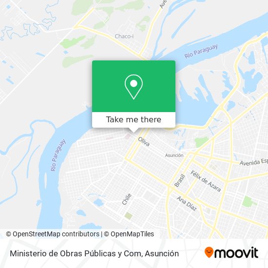 Mapa de Ministerio de Obras Públicas y Com