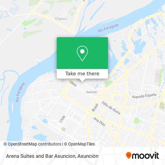 Arena Suites and Bar Asuncion map