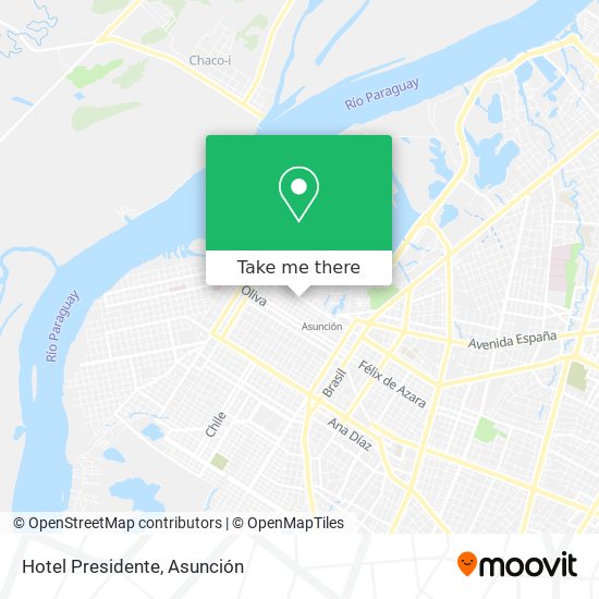 Hotel Presidente map