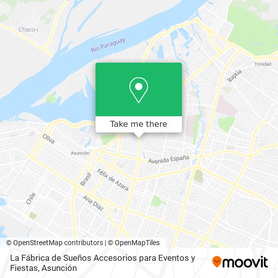 Mapa de La Fábrica de Sueños Accesorios para Eventos y Fiestas