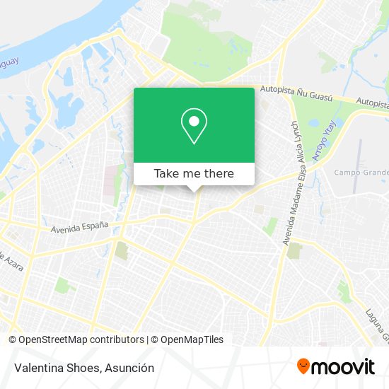 Mapa de Valentina Shoes