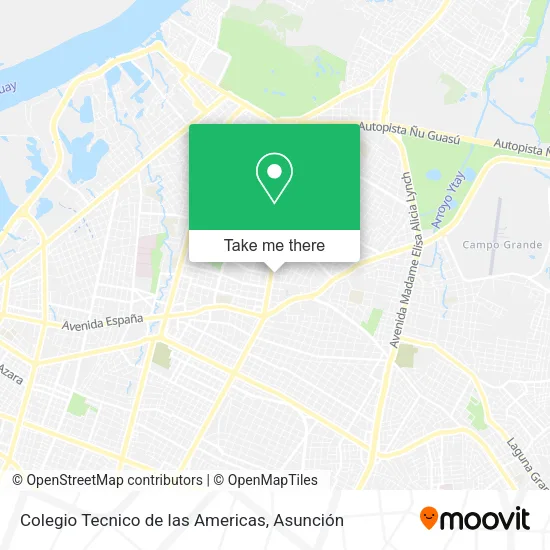 Colegio Tecnico de las Americas map