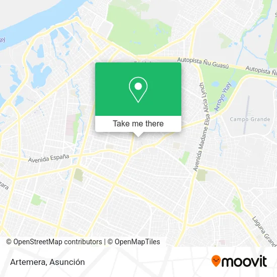 Artemera map