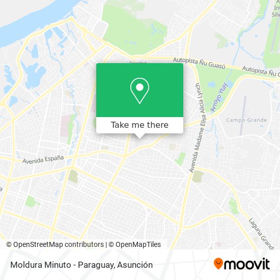 Moldura Minuto - Paraguay map
