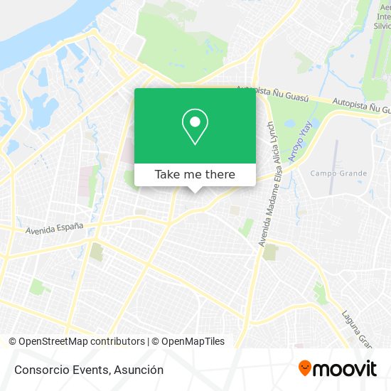 Consorcio Events map