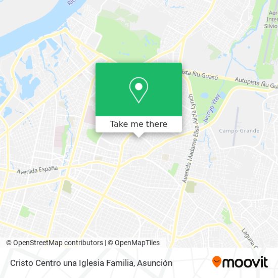 Mapa de Cristo Centro una Iglesia Familia