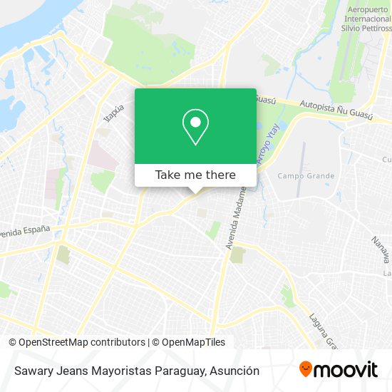 Sawary Jeans Mayoristas Paraguay map