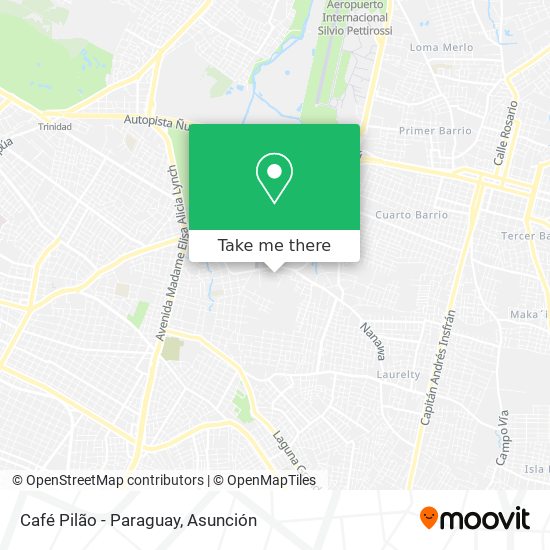 Mapa de Café Pilão - Paraguay