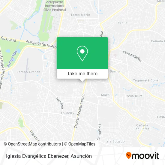 Mapa de Iglesia Evangélica Ebenezer