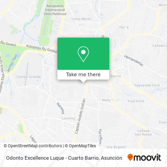 Odonto Excellence Luque - Cuarto Barrio map