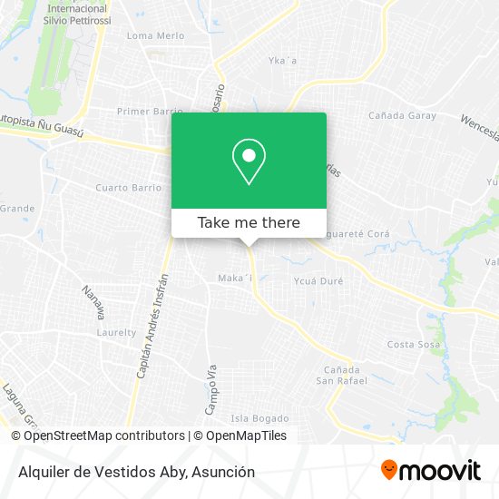 Alquiler de Vestidos Aby map