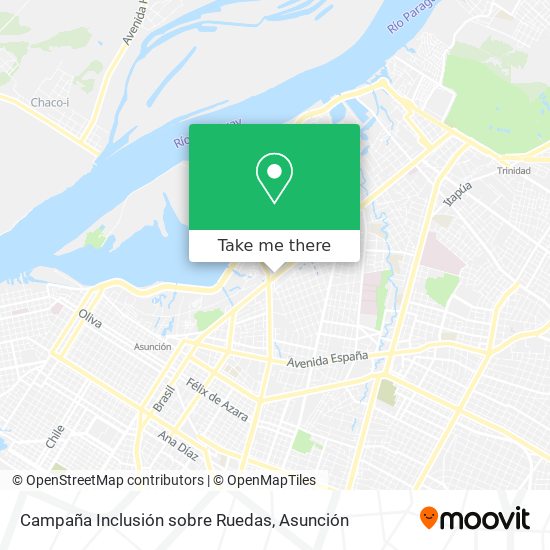Campaña Inclusión sobre Ruedas map