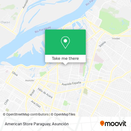 American Store Paraguay map