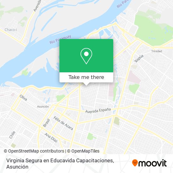 Virginia Segura en Educavida Capacitaciones map