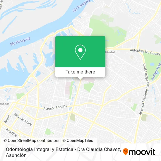 Odontologia Integral y Estetica - Dra Claudia Chavez map