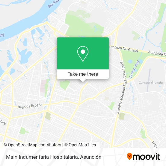 Main Indumentaria Hospitalaria map