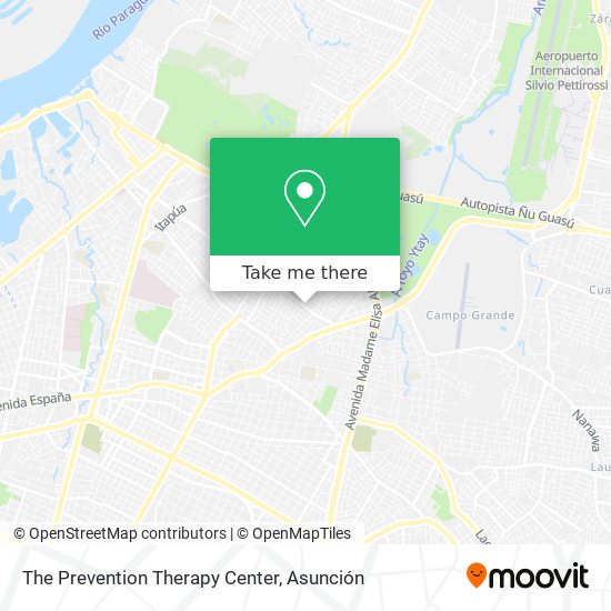 The Prevention Therapy Center map