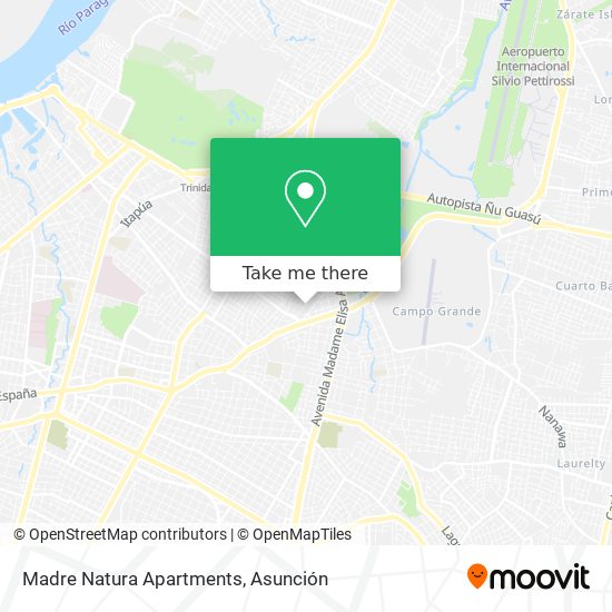 Madre Natura Apartments map