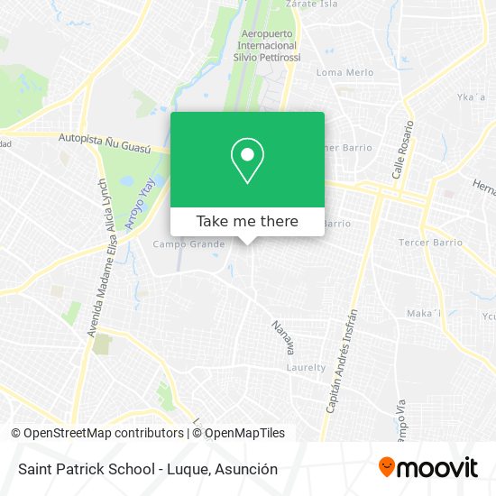 Saint Patrick School - Luque map