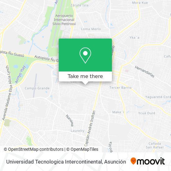Mapa de Universidad Tecnologica Intercontinental