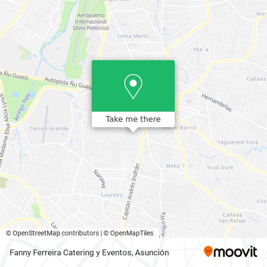 Mapa de Fanny Ferreira Catering y Eventos