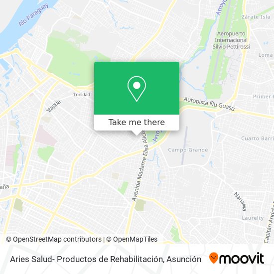 Aries Salud- Productos de Rehabilitación map